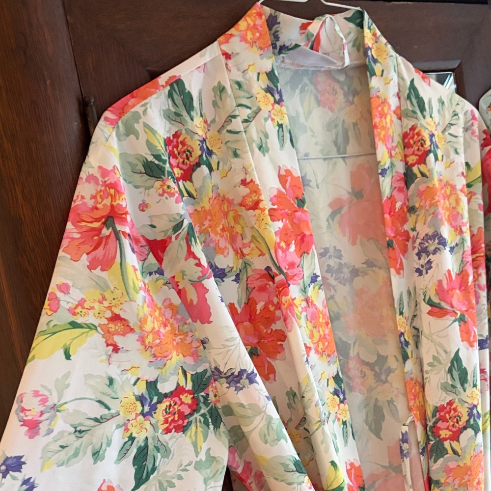 Floral Kimono Robe Set - Picture 5 of 6